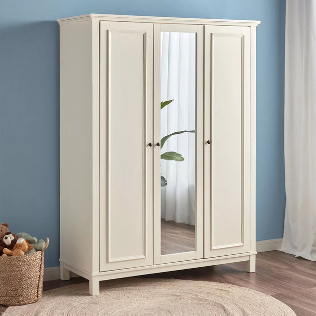 Armoire 3 portes Addison avec miroir - Homeclara