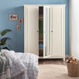 Armoire 3 portes Addison avec miroir - Homeclara