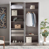 Armoire 4 portes avec tiroirs Jamie - Homeclara