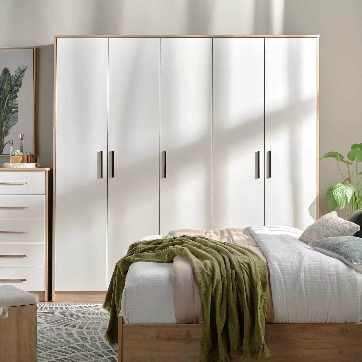 Armoire 5 portes Bursa - Homeclara