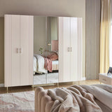 Armoire 6 portes avec tiroirs Kourtney - Homeclara