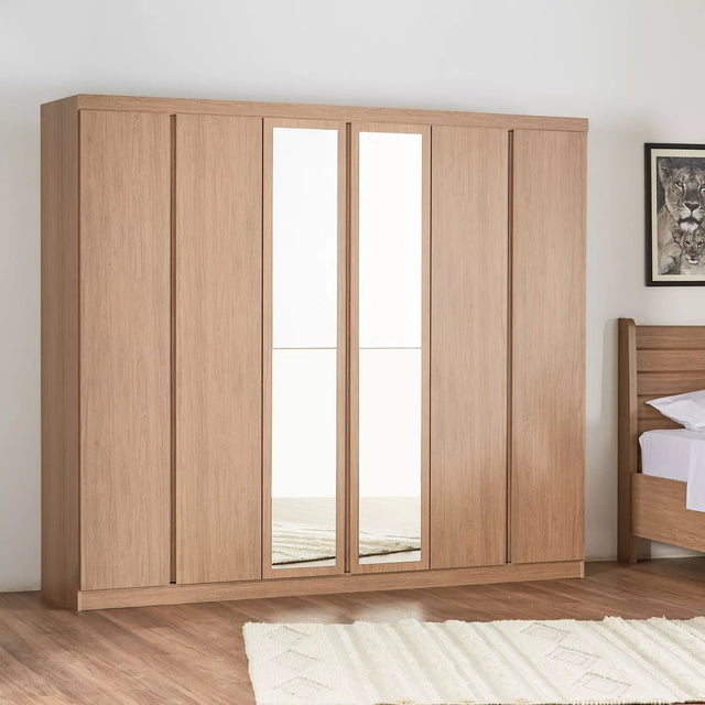 Armoire 6 portes avec tiroirs Nazario - Homeclara