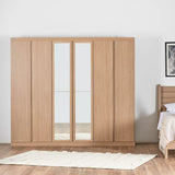 Armoire 6 portes avec tiroirs Nazario - Homeclara