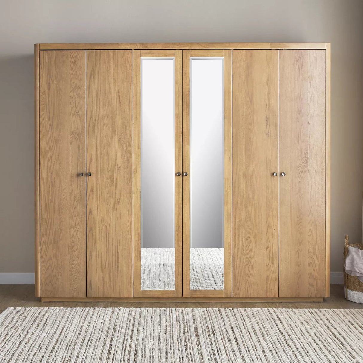 Armoire 6 portes avec tiroirs Rustic Comfort - Homeclara