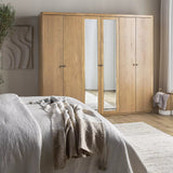 Armoire 6 portes avec tiroirs Rustic Comfort - Homeclara