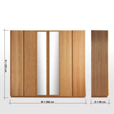 Armoire Nebulous 6 portes avec tiroirs - Homeclara