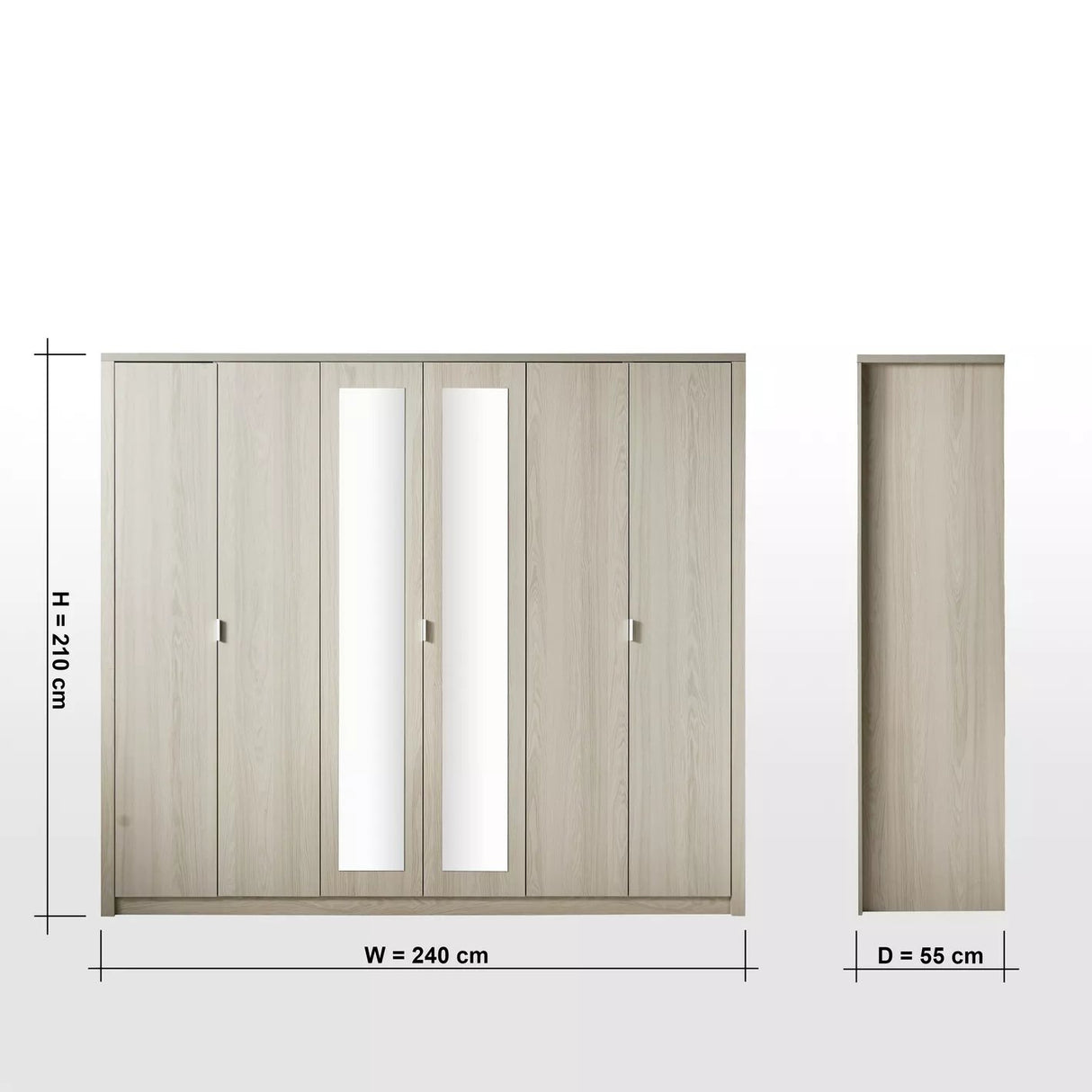 Armoire Nova 6 portes - Homeclara