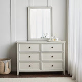 Clifford Commode 6 tiroirs avec miroir - Homeclara