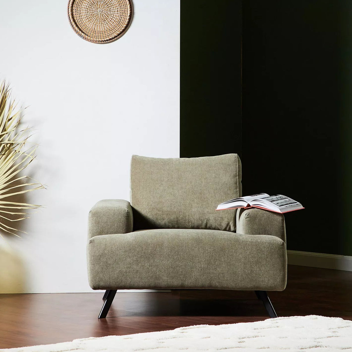 Fauteuil Avondalle en tissu - Homeclara