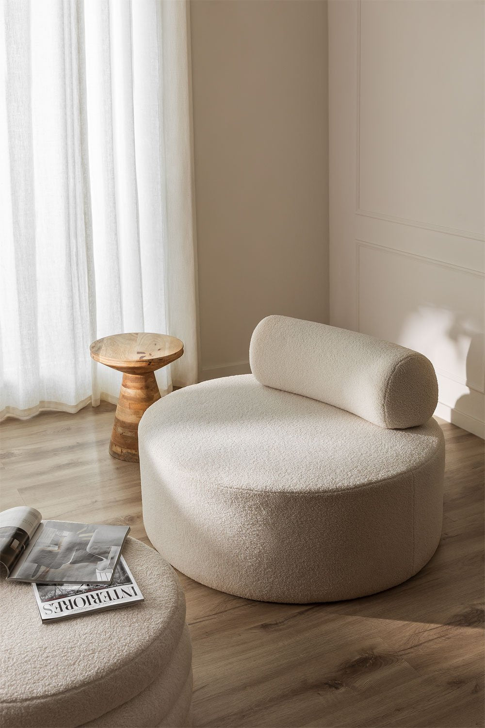 Fauteuil en Chenille Naroa Style - Homeclara