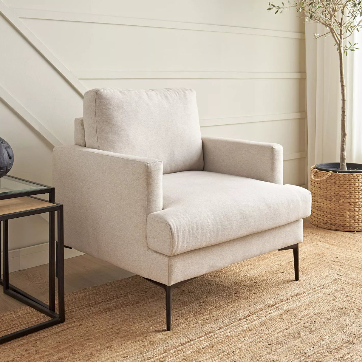 Fauteuil en tissu Anders - Homeclara