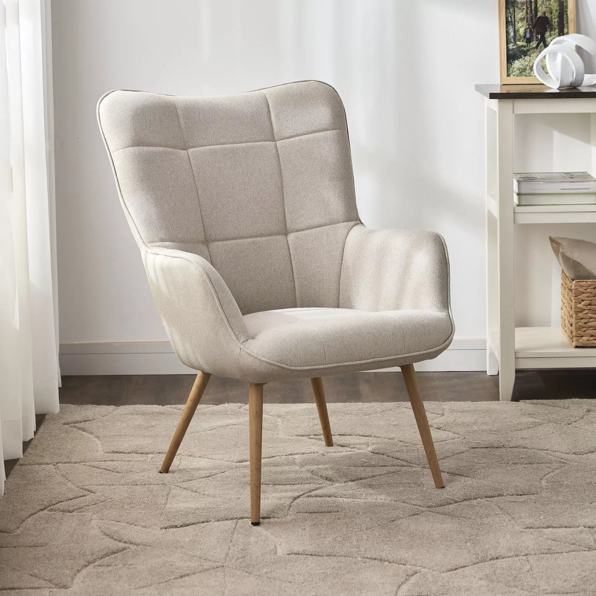 Fauteuil en tissu Rudnick - Homeclara