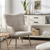 Fauteuil en tissu Rudnick - Homeclara