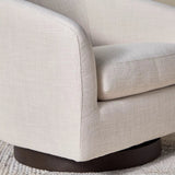 Fauteuil pivotant en tissu Lee - Homeclara