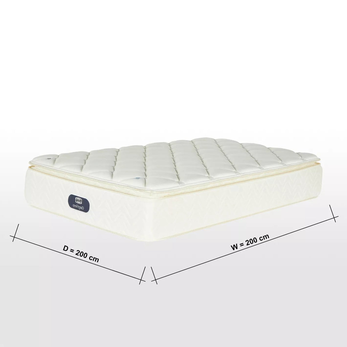 Matelas Simmons Super King - 200x200 cm - Homeclara