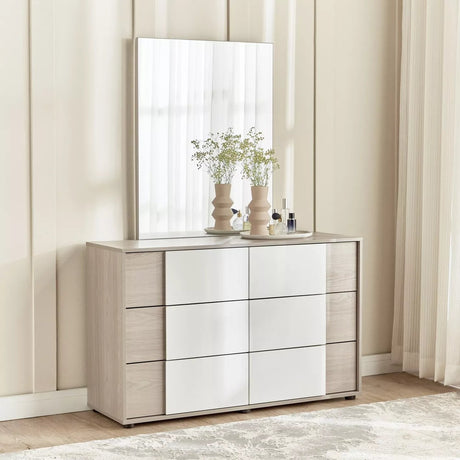 Nova 6 - Drawer Dresser with Mirror - Homeclara