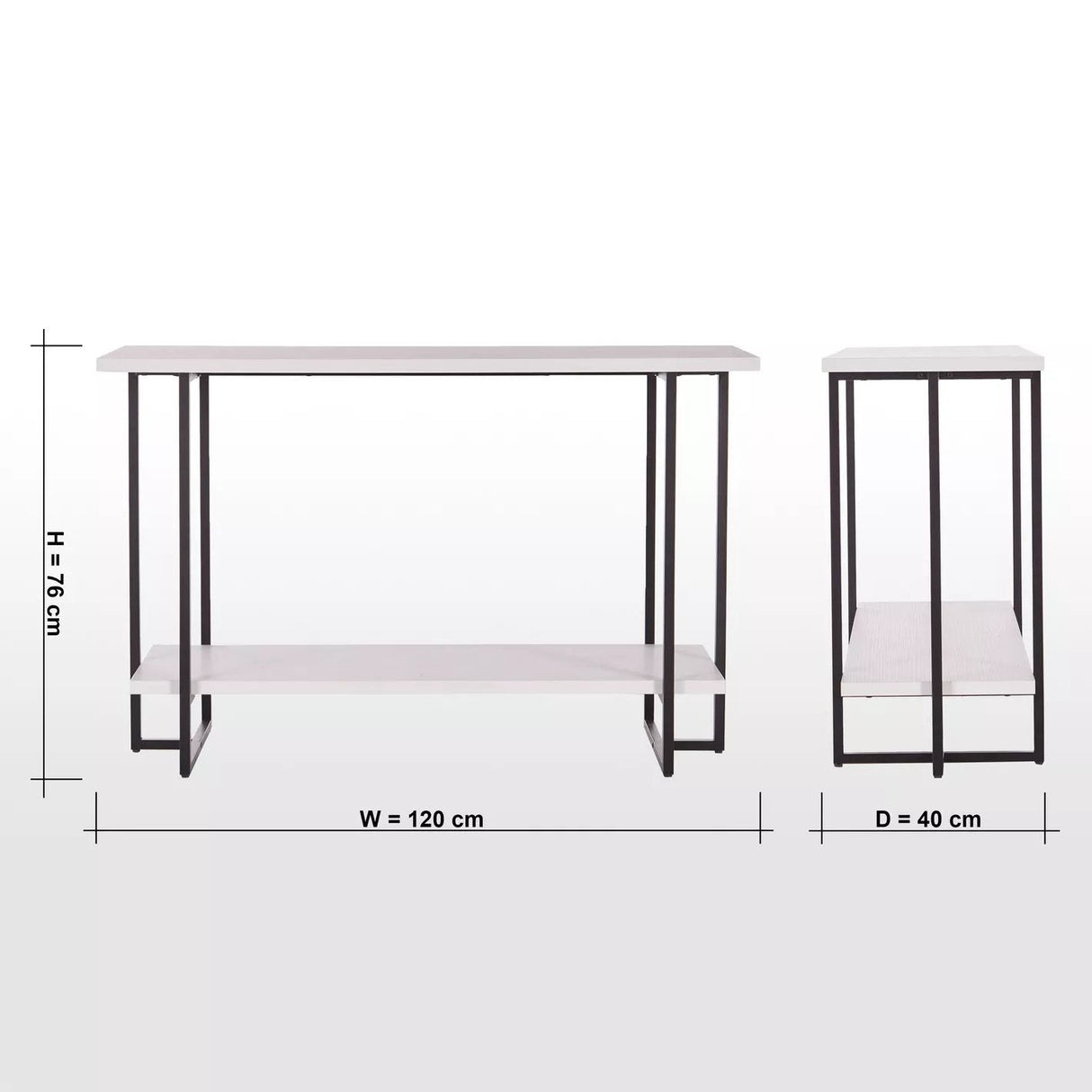 Table console Charcoal - Homeclara