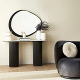 Table console monochrome avec miroir - Homeclara