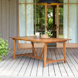 Table de jardin en acacia massif 6 pers. - Homeclara