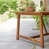 Table de jardin en acacia massif 6 pers. - Homeclara