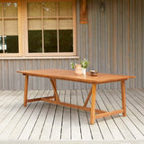 Table de jardin en acacia massif 8 pers. - Homeclara