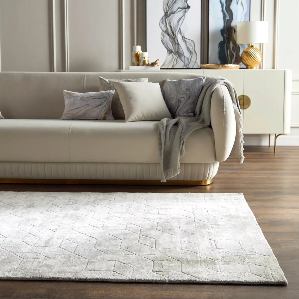 Tapis Wynonna tissé à la main - 200x290 cm - Homeclara