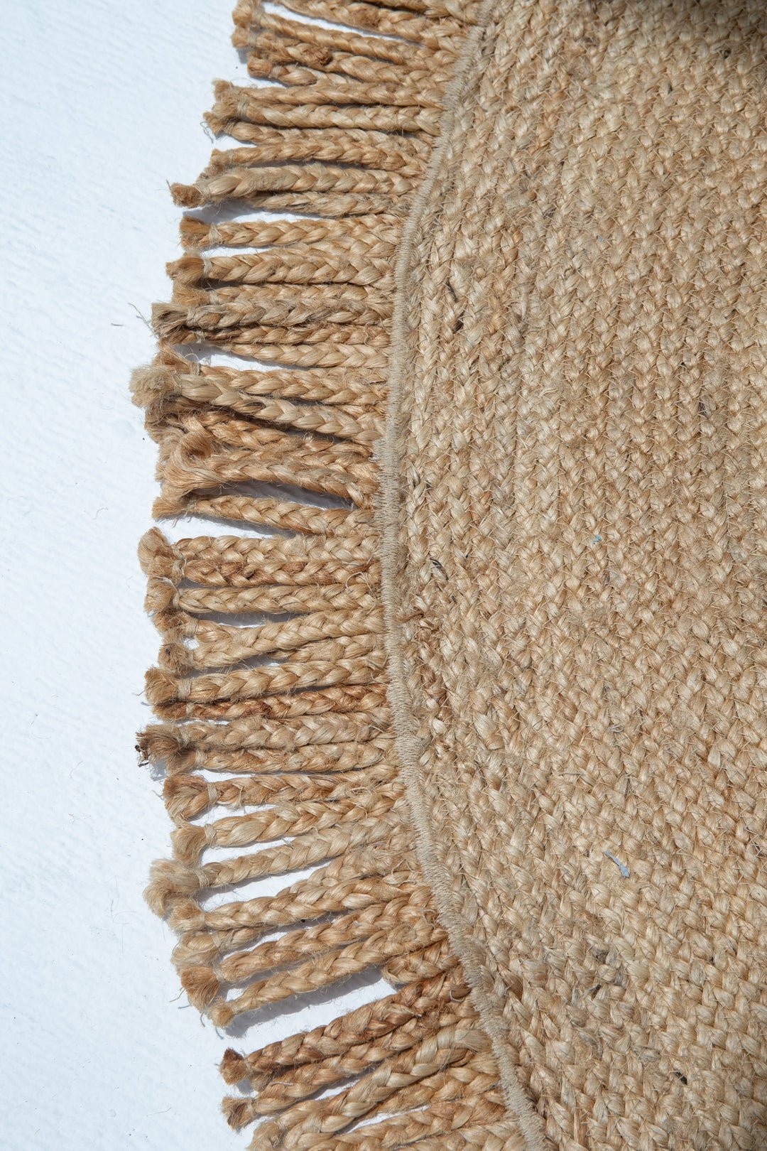 Tissage Céleste - Tapis à Pompons Ronds Tressés (150cm) - Homeclara